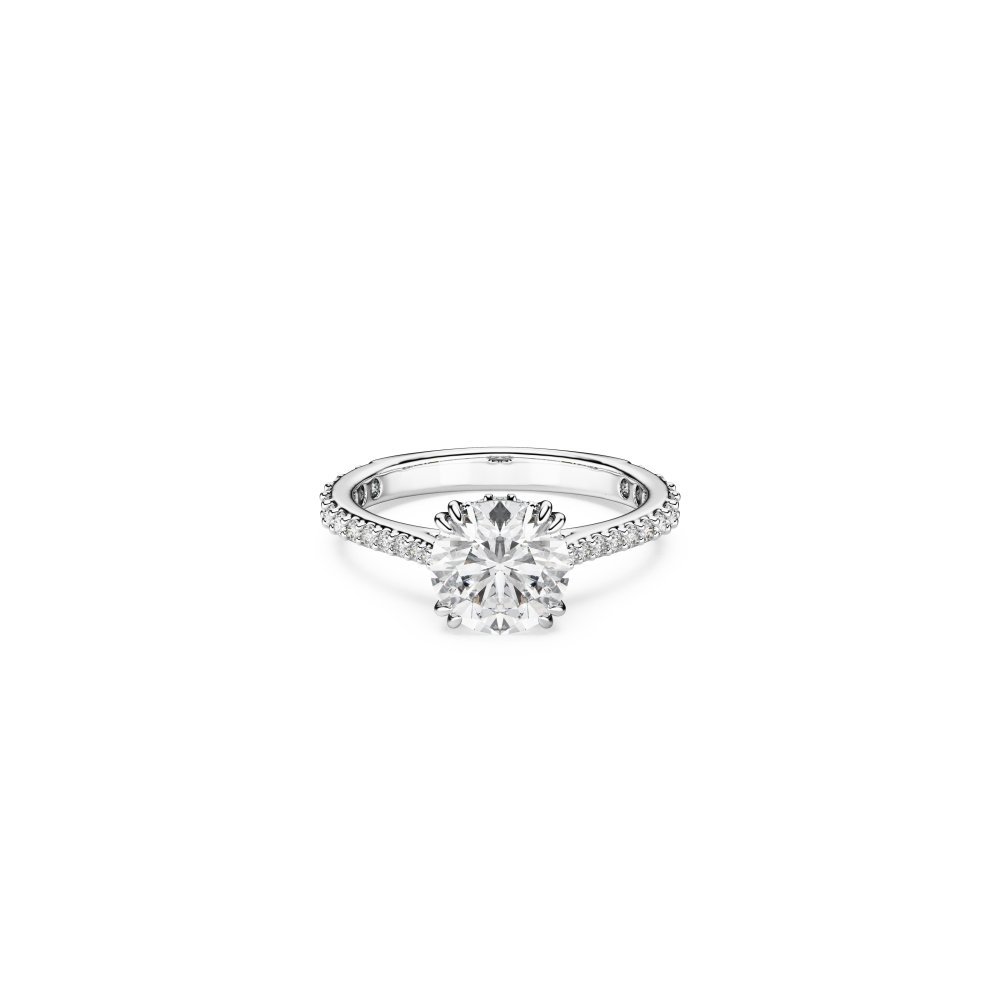 Swarovski - Anello Stilla - Placcato Rodio - Bianco