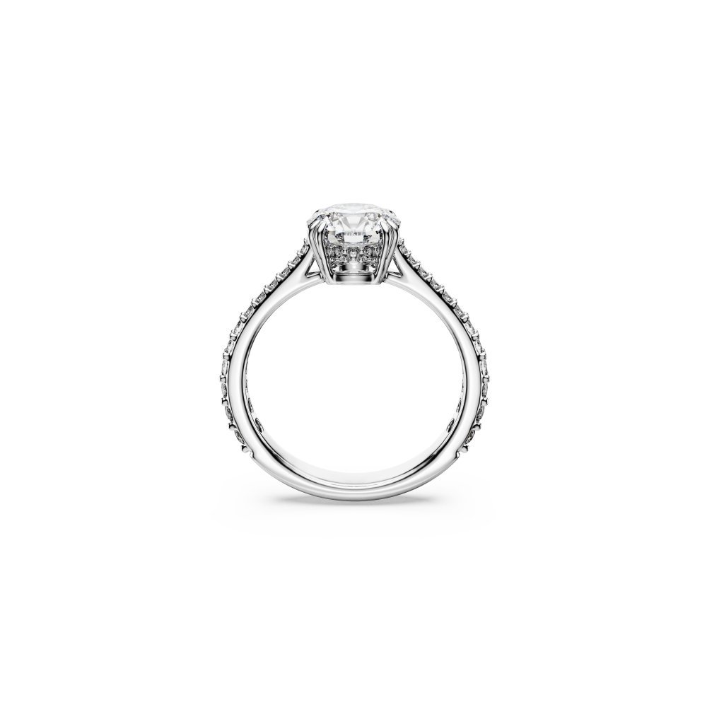 Swarovski - Anello Stilla - Placcato Rodio - Bianco