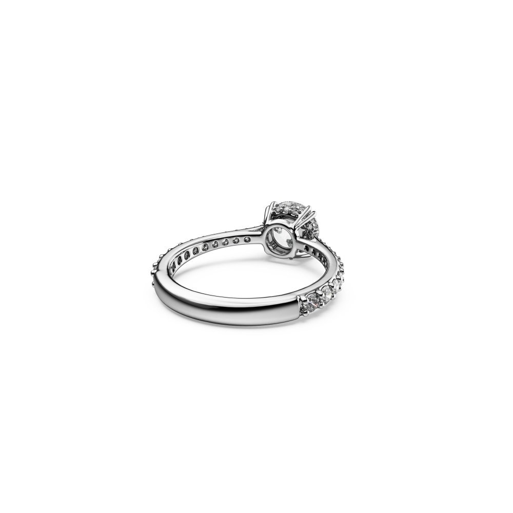 Swarovski - Anello Stilla - Placcato Rodio - Bianco