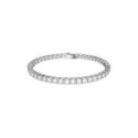 Swarovski - Braccialetto Matrix Tennis - Bianco - Placcato Rodio