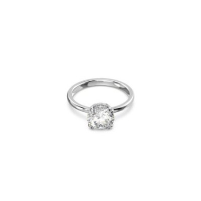 Swarovski - Anello Stilla - Placcato Rodio - Bianco