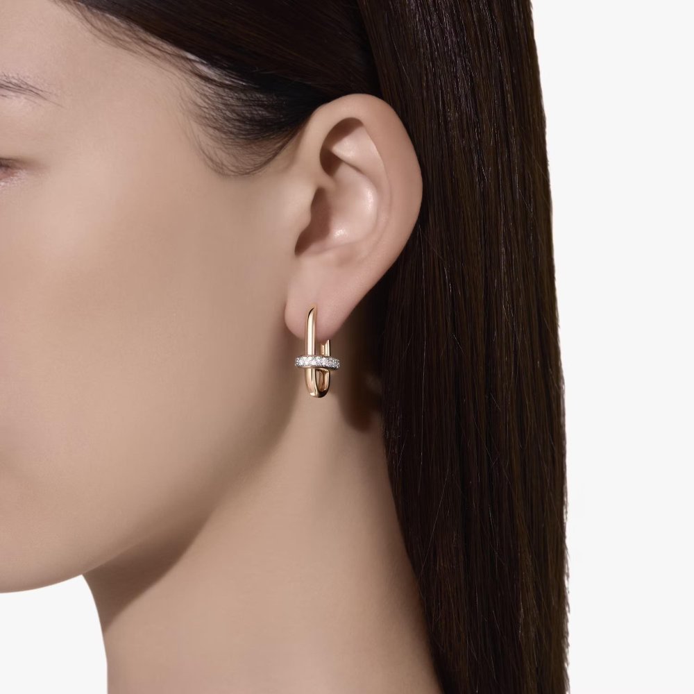 Pomellato - Orecchini Iconica - Oro Rosa - Diamanti