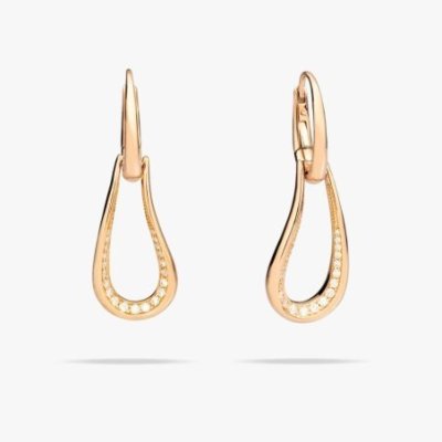 Pomellato - Orecchini Fantina - Oro Rosa - Diamanti