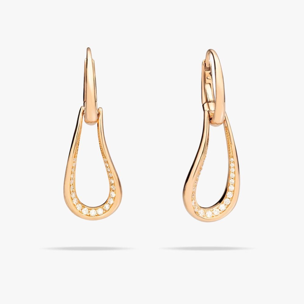 Pomellato - Orecchini Fantina - Oro Rosa - Diamanti