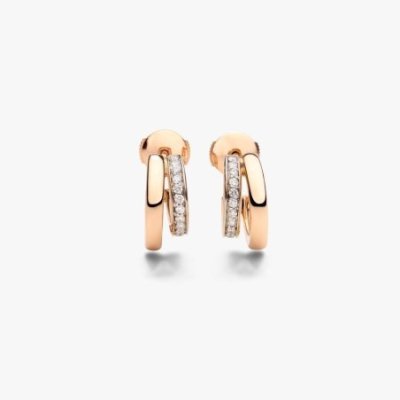 Pomellato - Orecchini Together - Oro Rosa - Diamanti