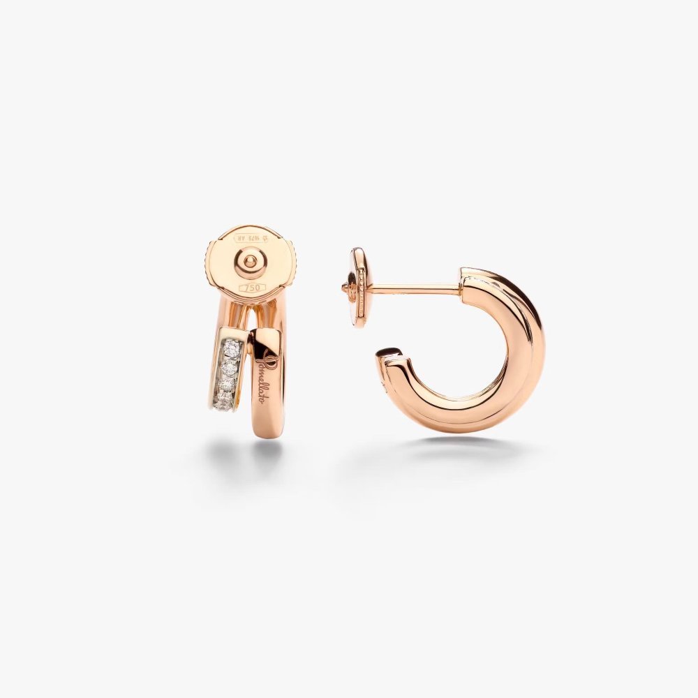 Pomellato - Orecchini Together - Oro Rosa - Diamanti