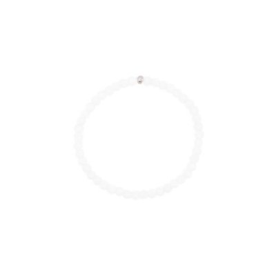 Rue Des Mille - Base Bracciale - Agata Bianca - Argento