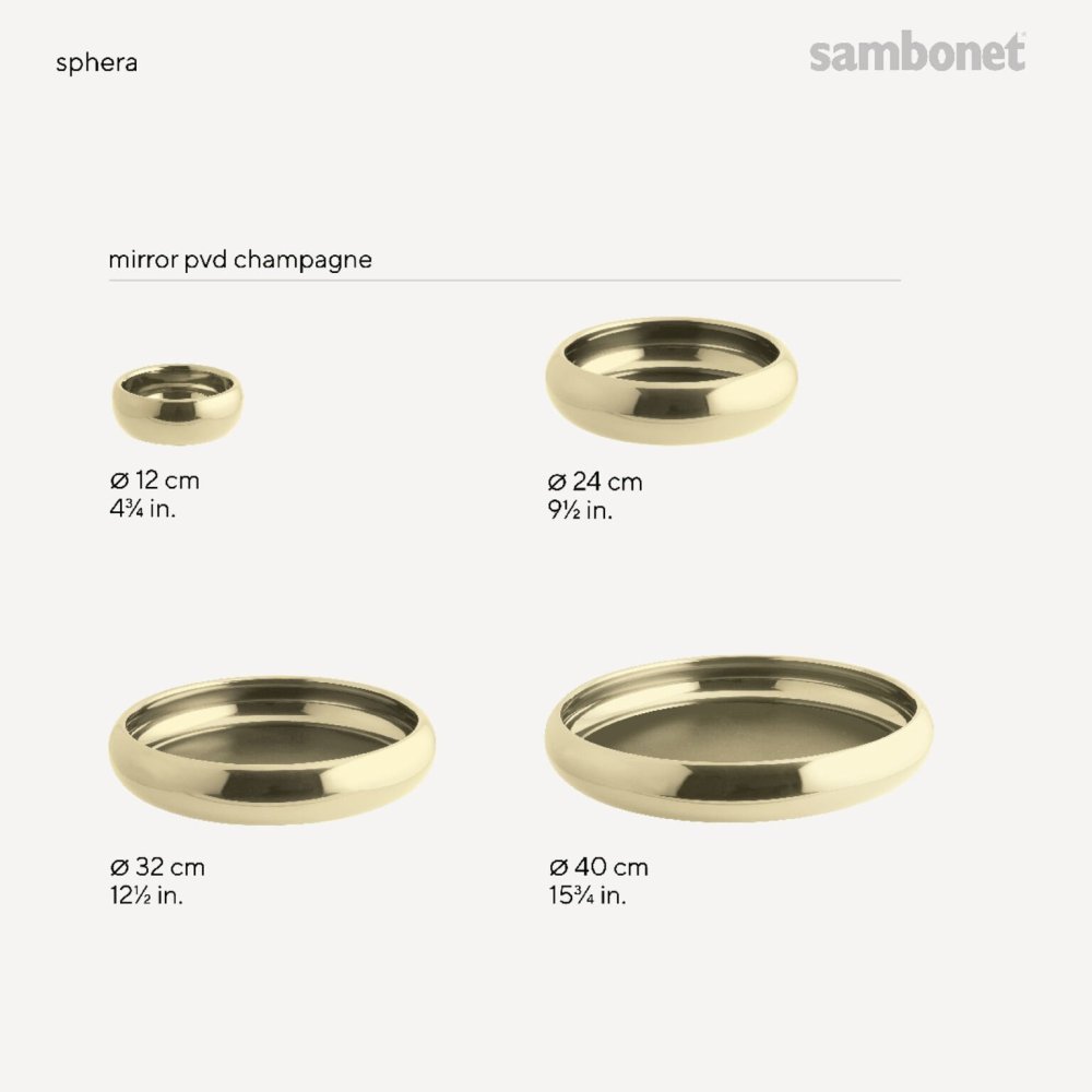 Sambonet - Coppetta Sphera - Rotondo - Acciaio Inox