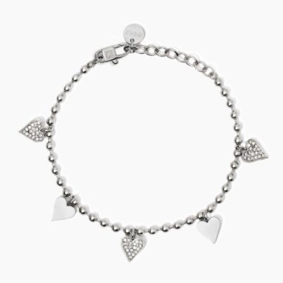 Kidult - Bracciale Cuore - Acciaio - Cristalli