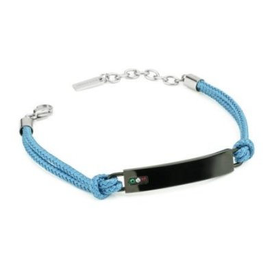Boccadamo - Bracciale Uomo - Acciaio - Zirconi