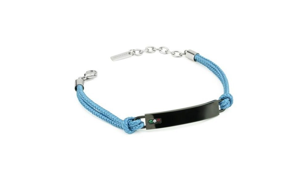 Boccadamo - Bracciale Uomo - Acciaio - Zirconi
