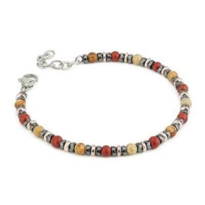 Boccadamo - Bracciale Uomo - Ossidiana - Acciaio