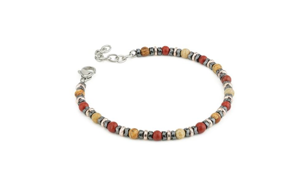 Boccadamo - Bracciale Uomo - Ossidiana - Acciaio