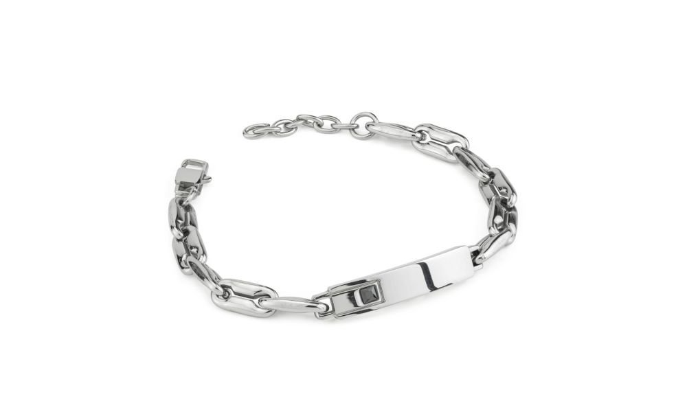 Boccadamo - Bracciale Uomo - Acciaio - Zircone