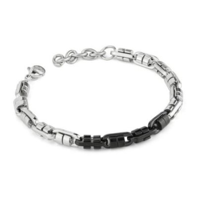 Boccadamo - Abr751 Bracciale - Acciaio - Nero