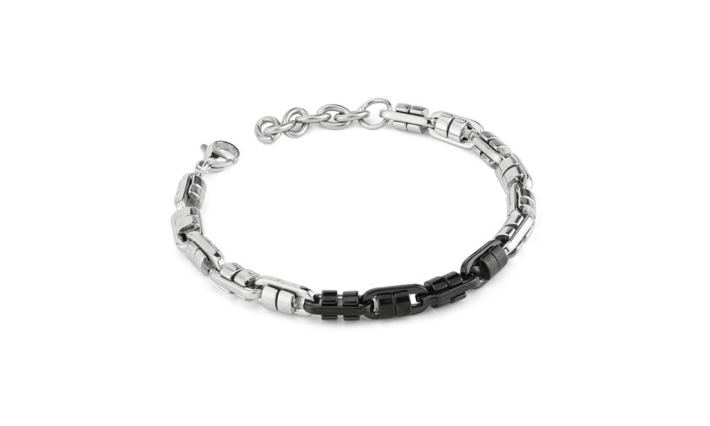 Boccadamo - Abr751 Bracciale - Acciaio - Nero