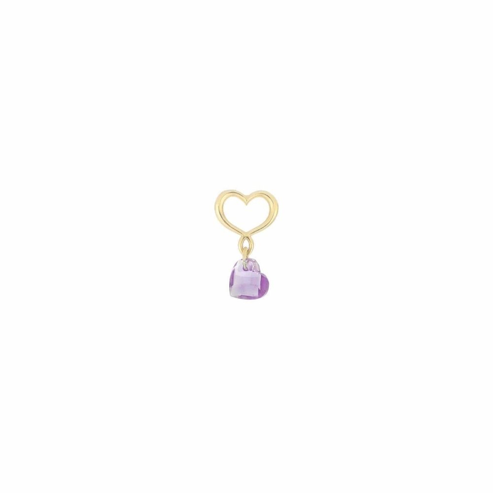 Maman Et Sophie - Orecchino Cuore Nudo - Oro 18Kt