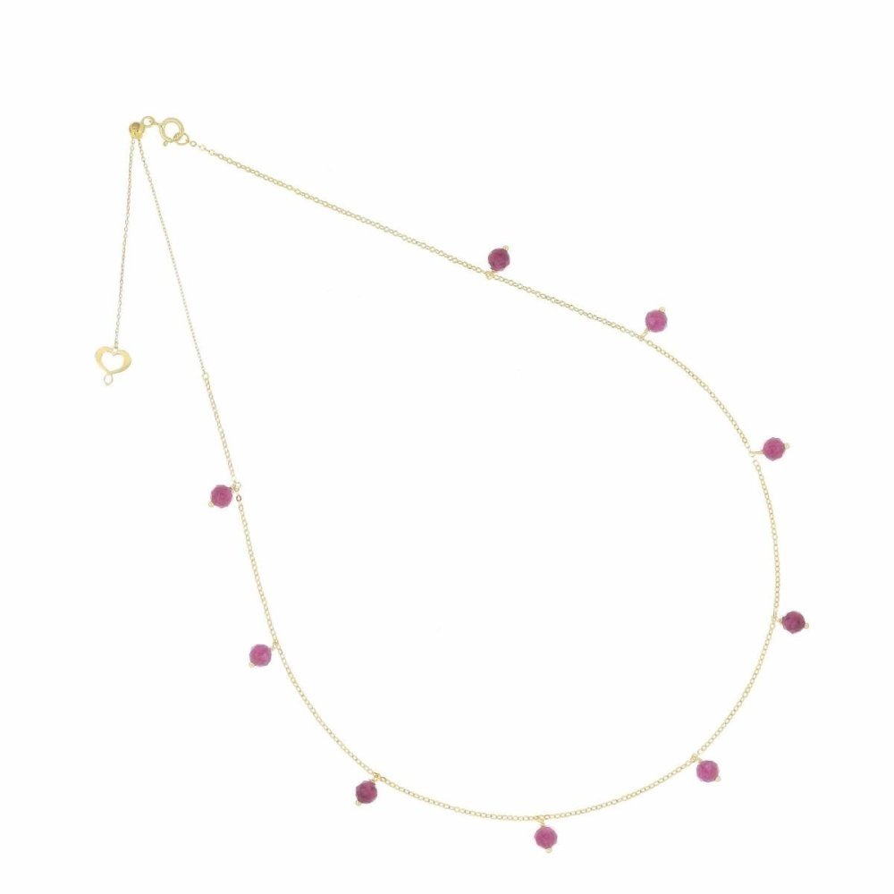 Maman Et Sophie - Girocollo Rubino - Oro 18Kt
