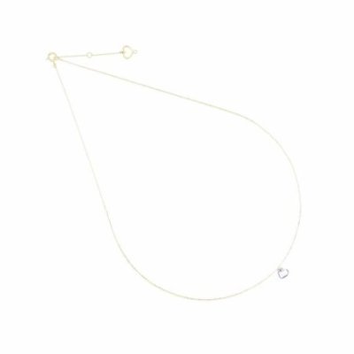 Maman Et Sophie - Girocollo Cuore Nudo - Oro 18Kt