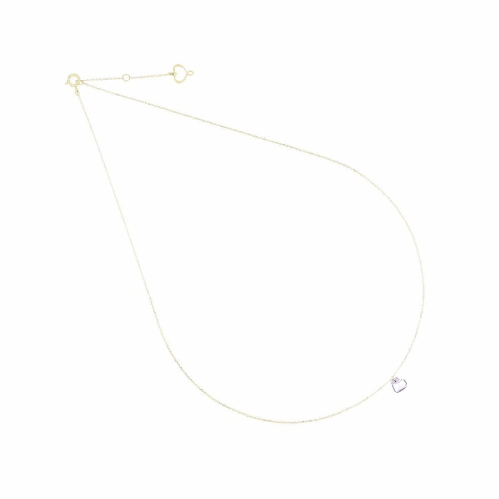 Maman Et Sophie - Girocollo Cuore Nudo - Oro 18Kt