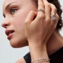 Anello Intreccio con Perle d’Acqua Dolce Coltivate e Pavè