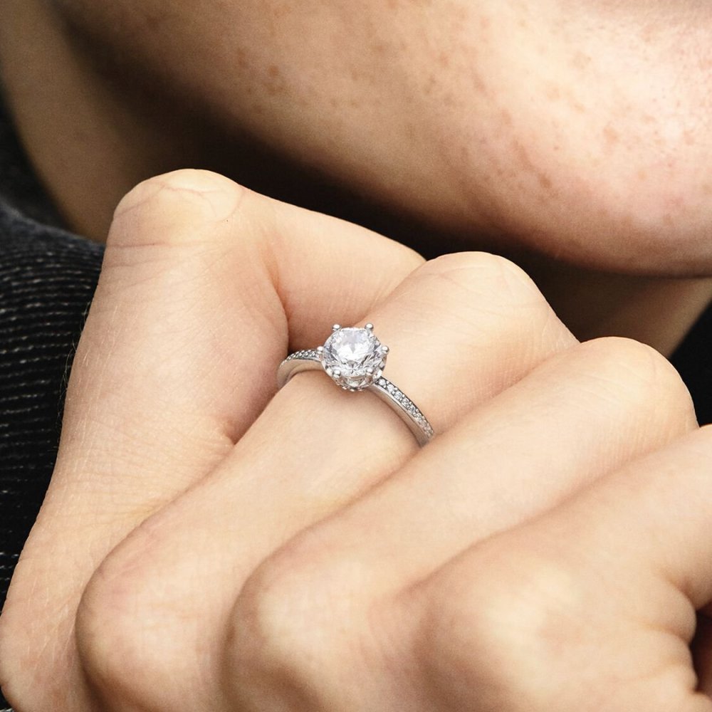 Anello Corona Scintillante