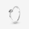 Anello Cuore Inclinato
