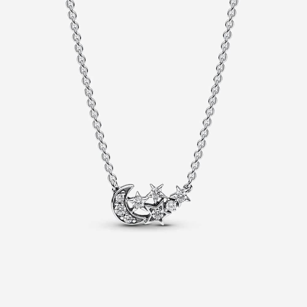 Collana Luna Crescente e Stelle