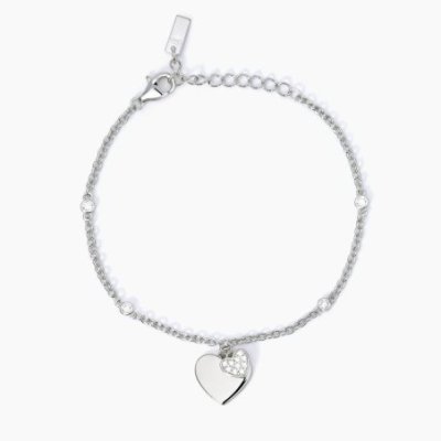 Mabina - Bracciale Cuore - Argento 925 - Zirconi