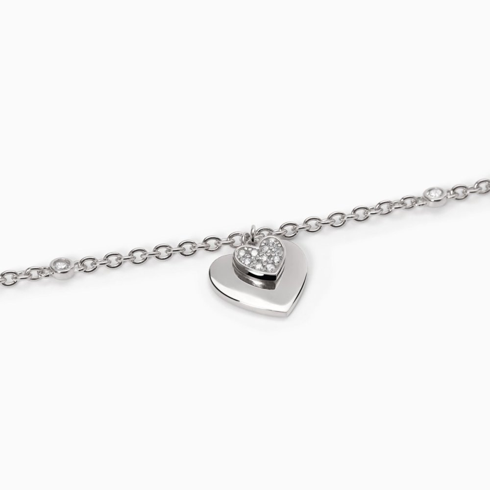 Mabina - Bracciale Cuore - Argento 925 - Zirconi
