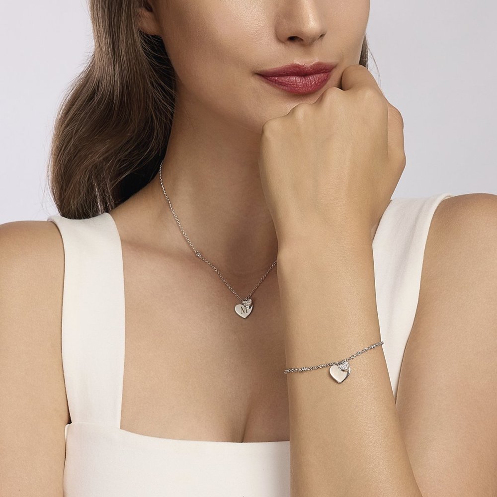 Mabina - Bracciale Cuore - Argento 925 - Zirconi