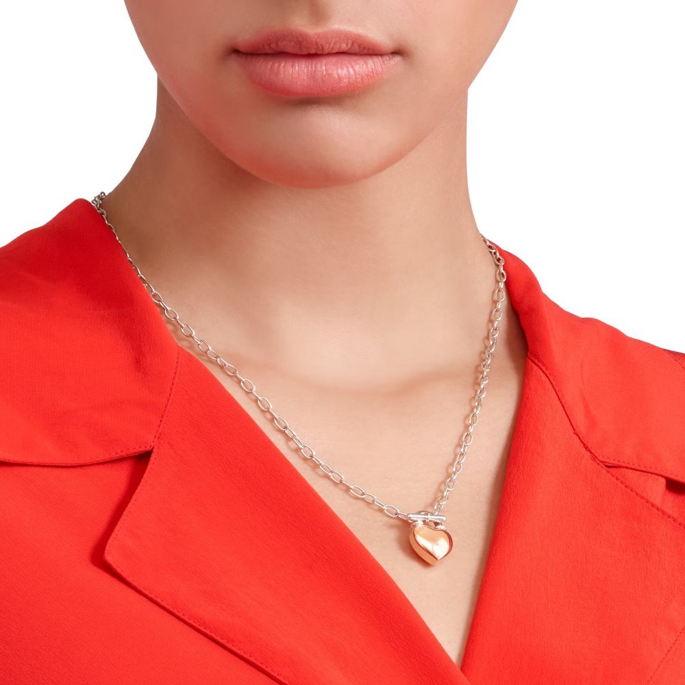 Dodo - Collana Cuore - Oro Rosa - Argento