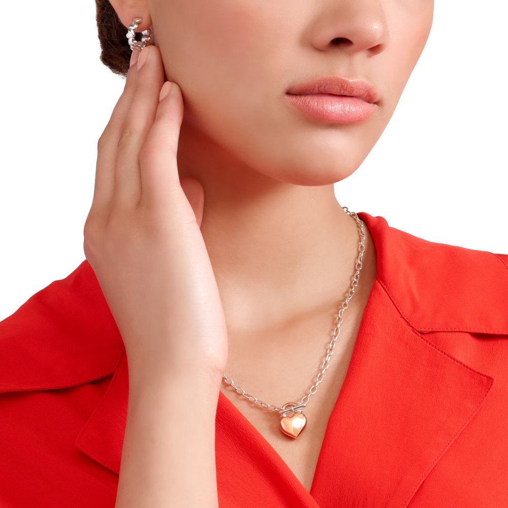 Dodo - Collana Cuore - Oro Rosa - Argento