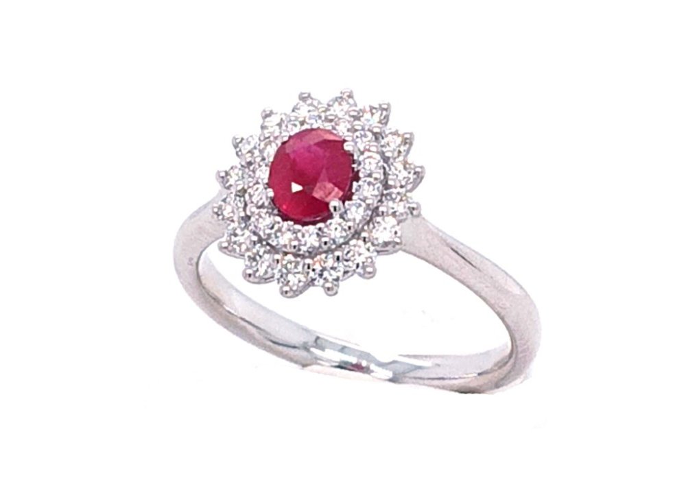 Salvini - Anello Love For Color - Oro Bianco - Rubino