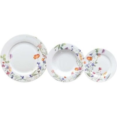 servizio piatti 18 pezzi Flora Porcellana Bianco - Andrea Fontebasso