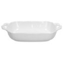 Pirofila con manici rettangolare cm 31x19x h 6 Brigitte  Porcellana Bianco - Andrea Fontebasso