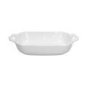 Pirofila con manici rettangolare cm 31x19x h 6 Brigitte  Porcellana Bianco - Andrea Fontebasso