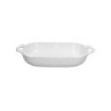 Pirofila con manici rettangolare cm 39x23x6,5 Brigitte Porcellana Bianco - Andrea Fontebasso