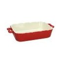 Pirofila con manici rettangolare cm 26x16 Amanda Stoneware Rosso - Andrea Fontebasso
