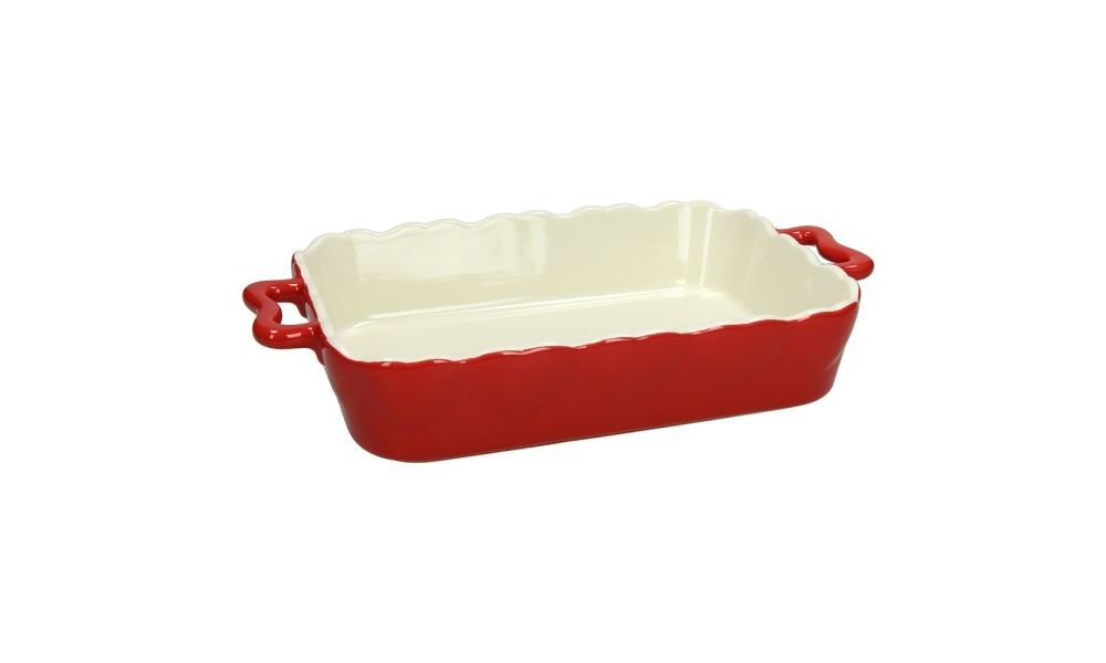 Pirofila con manici rettangolare cm 33x20 Amanda Stoneware Rosso - Andrea Fontebasso