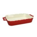 Pirofila con manici rettangolare cm 39x23 Amanda Stoneware Rosso - Andrea Fontebasso