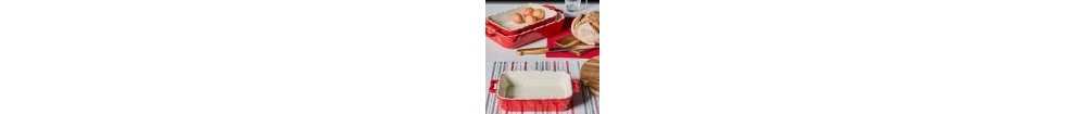 Pirofila con manici rettangolare cm 39x23 Amanda Stoneware Rosso - Andrea Fontebasso