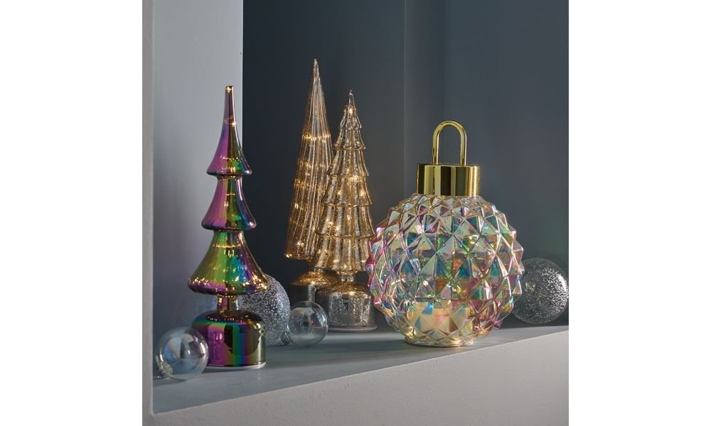 Albero led girevole h 40 cm Vetro Grigio - Andrea Fontebasso