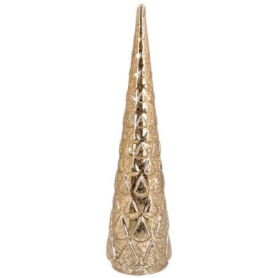 Albero con led h 35 cm Vetro Oro - Andrea Fontebasso