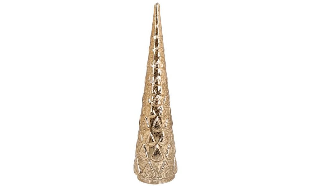 Albero con led h 35 cm Vetro Oro - Andrea Fontebasso