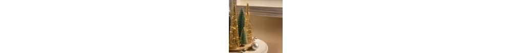 Albero con led h 35 cm Vetro Oro - Andrea Fontebasso