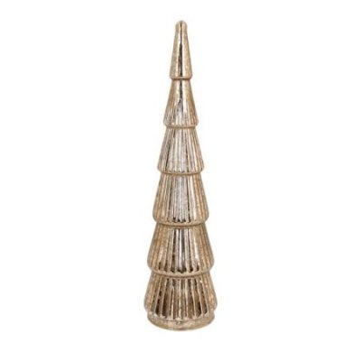 Albero con led h 35 cm Vetro Oro - Andrea Fontebasso