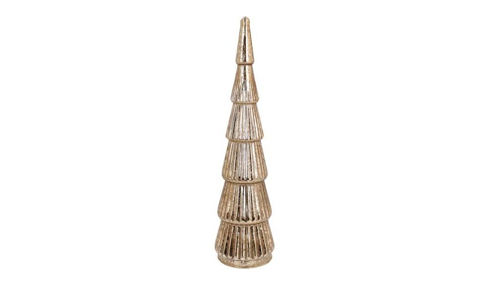 Albero con led h 35 cm Vetro Oro - Andrea Fontebasso