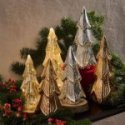 Albero con led h 35 cm Vetro Oro - Andrea Fontebasso
