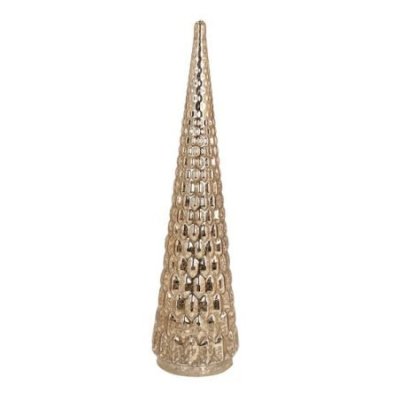Albero con led h 35 cm Vetro Oro - Andrea Fontebasso